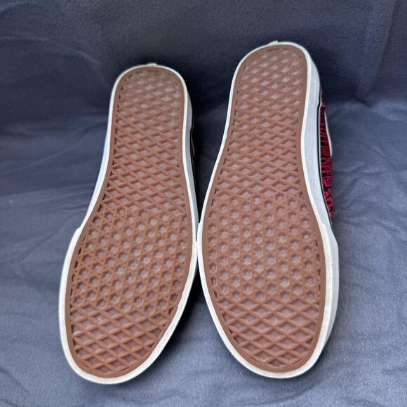 Vans Old Skool Shoes Mens Size 10‎ Red Black Off The Wall All Over Logo Skate main image 2